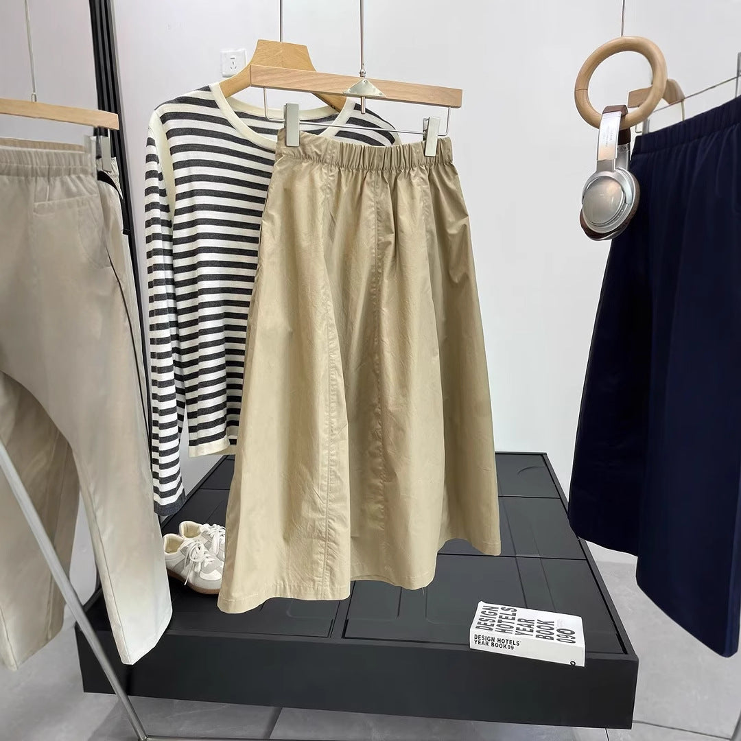 Damen Midirock Elegant Reißverschluss Norvielle