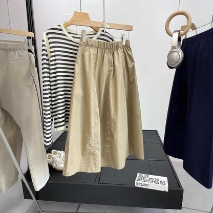 Damen Midirock Elegant Reißverschluss Norvielle