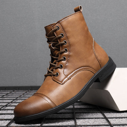 Herren Stiefel Schnürfront Durchgehende Schafthöhe