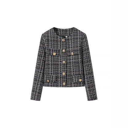 Damen Tweedjacke mit goldenen Knöpfen - Norvielle