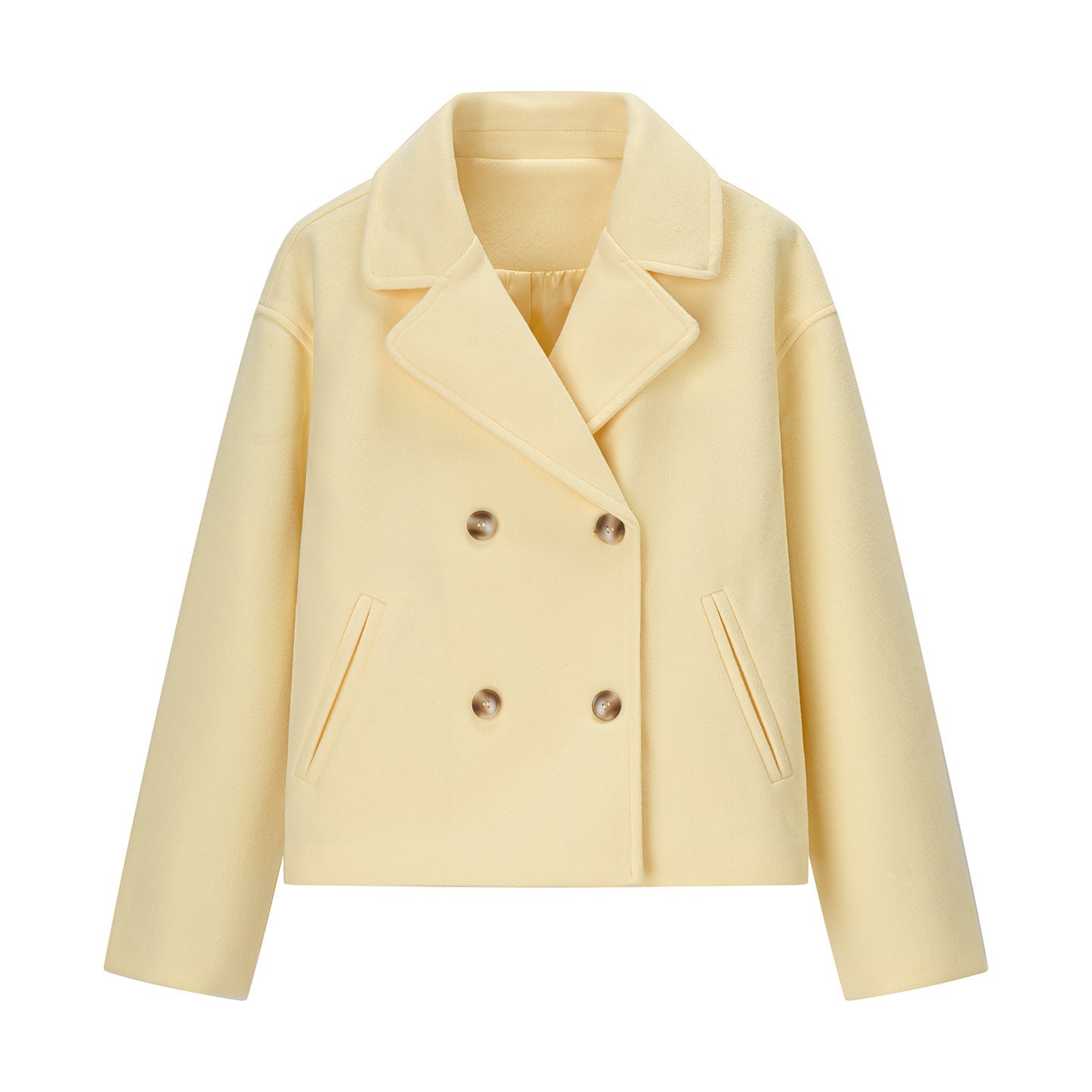 Damen Kurzjacke Doppelrevers-Design Norvielle