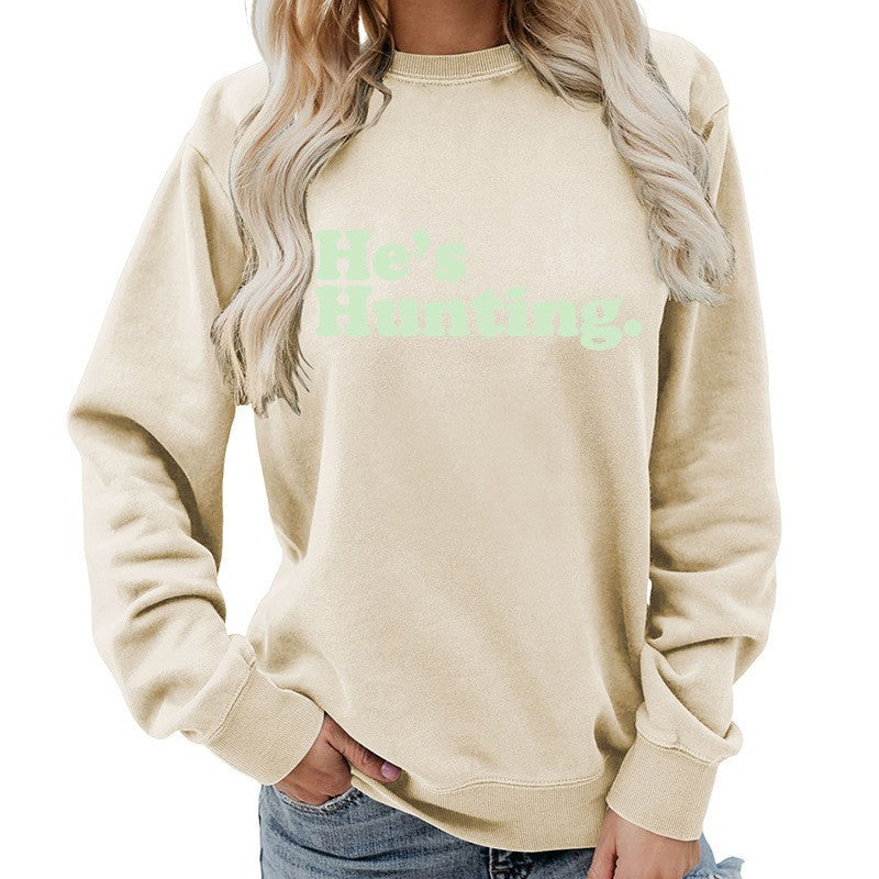 Damen Sweatshirt Lässiger Schnitt Moderner Schriftzug Norvielle