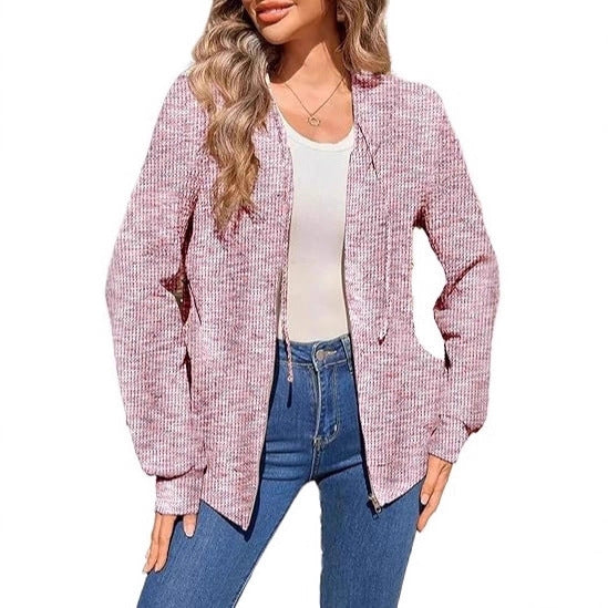 Damen Zip-Jacke mit Kapuze Norvielle Bequem