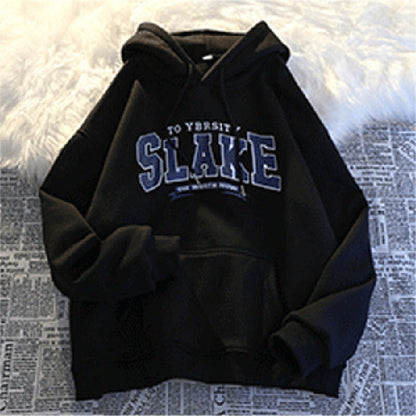Damen Hoodie Kapuze Lässig Grau Norvielle