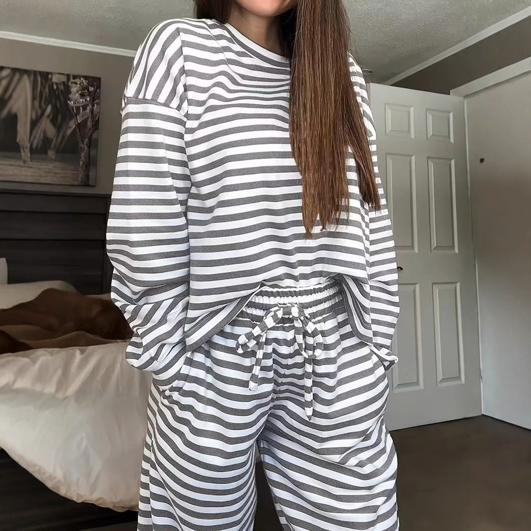 Damen Freizeit-Set Gestreift Norvielle