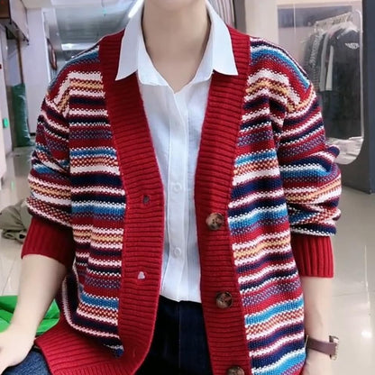 Damen Strickjacke Streifendesign Norvielle