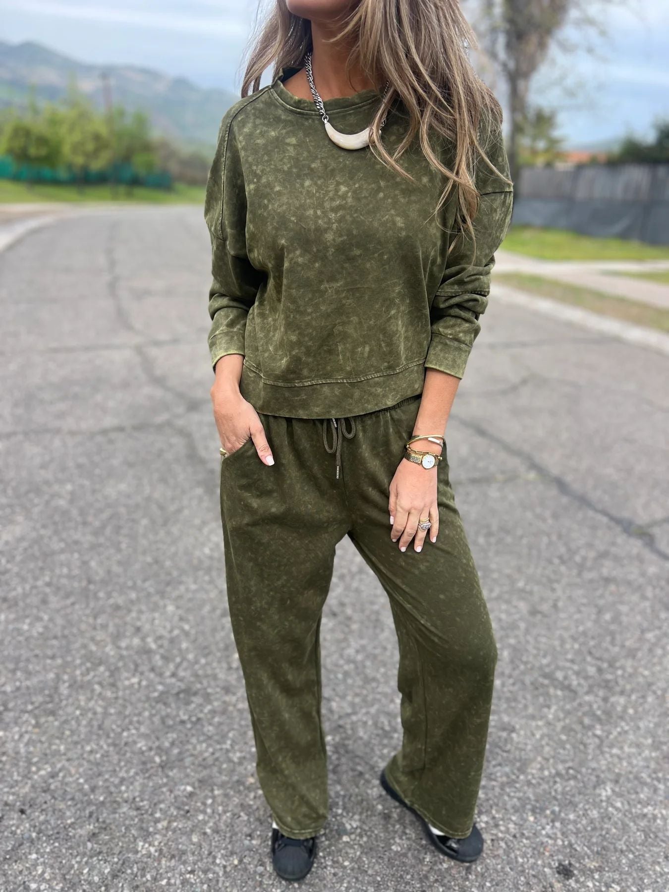 Damen Sweatshirt Jogginghosen Set Norvielle