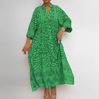 Damen Kaftan Kleid modisches Muster Norvielle