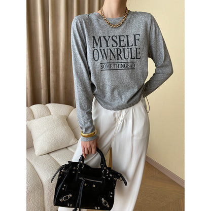 Damen Langarmshirt mit Grafikdruck