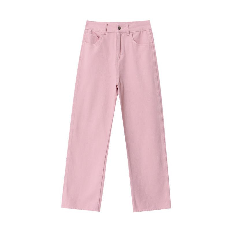Damen High-Waist Jeans Weites Bein Norvielle