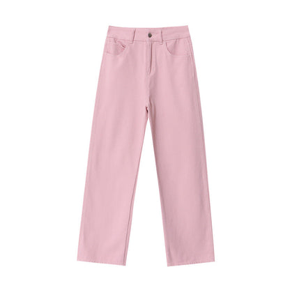 Damen High-Waist Jeans Weites Bein Norvielle