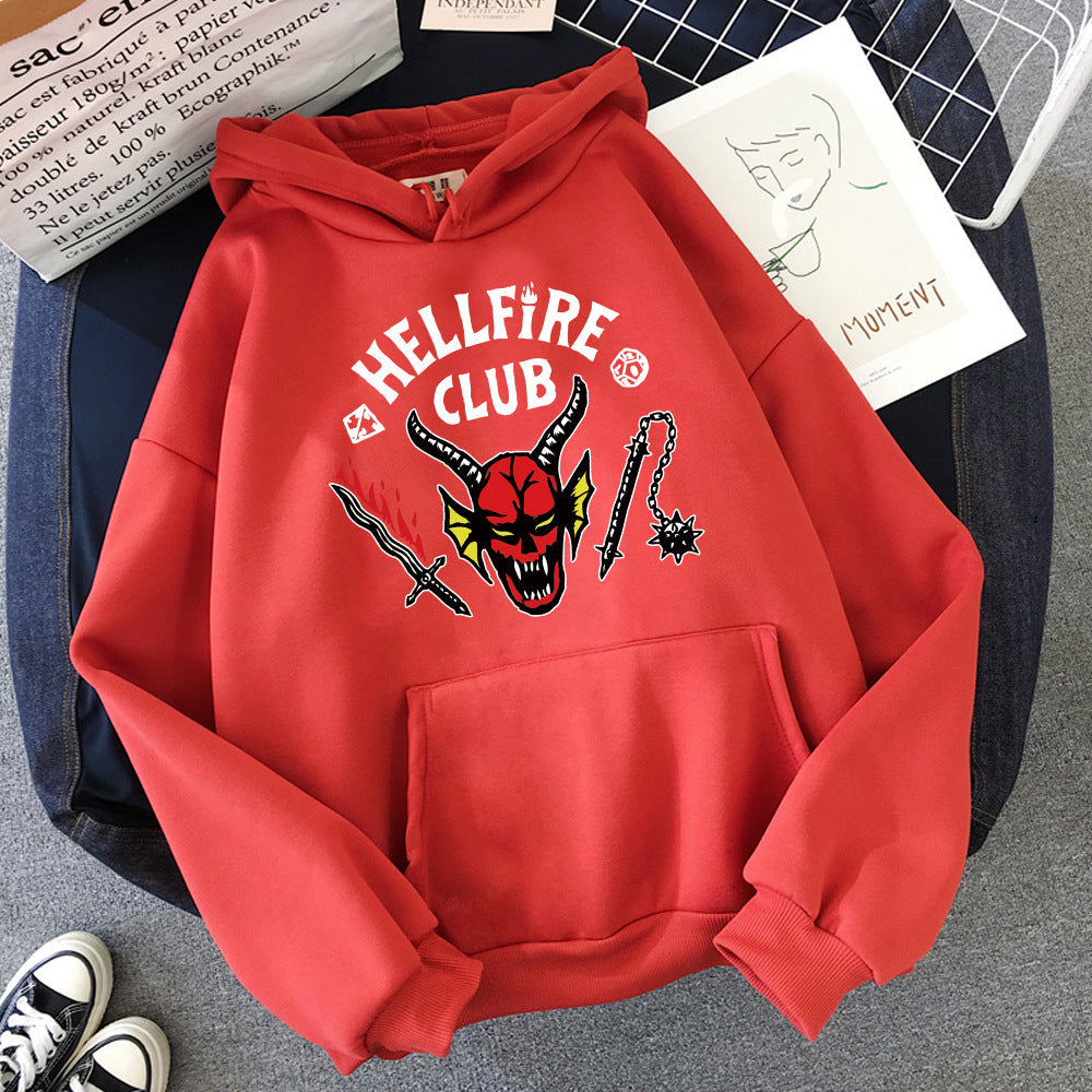 Damen Kapuzenpullover Lässiger Schnitt Auffälliges Motiv Norvielle