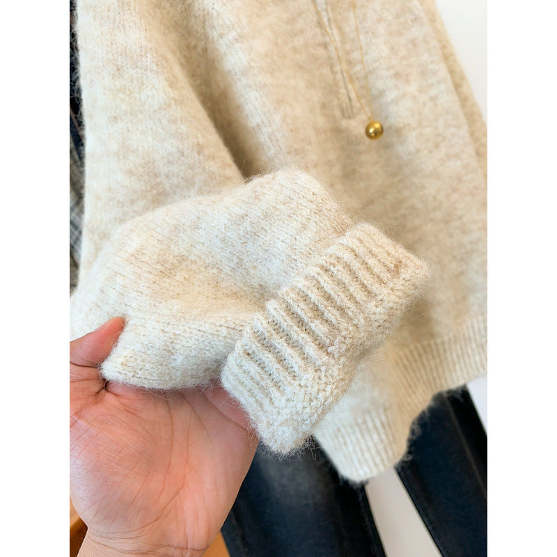 Damen Hoodie Kuschelig Halbzipp Norvielle