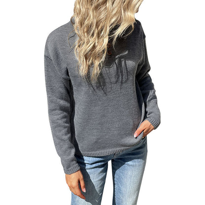 Damen Strickpullover Rundhalsausschnitt Bequem Norvielle