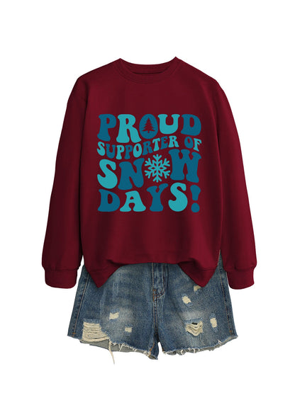 Damen Sweatshirt Kreativer Aufdruck Lässiger Schnitt Norvielle