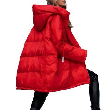 Damen Übergangsjacke Gesteppt Kapuze Modern Norvielle