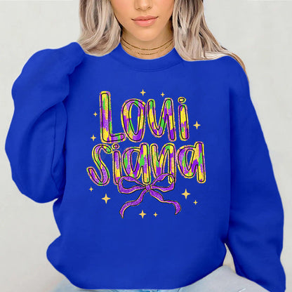 Damen Sweatshirt Weiches Innenfutter Mit Schriftzug Norvielle - Norvielle