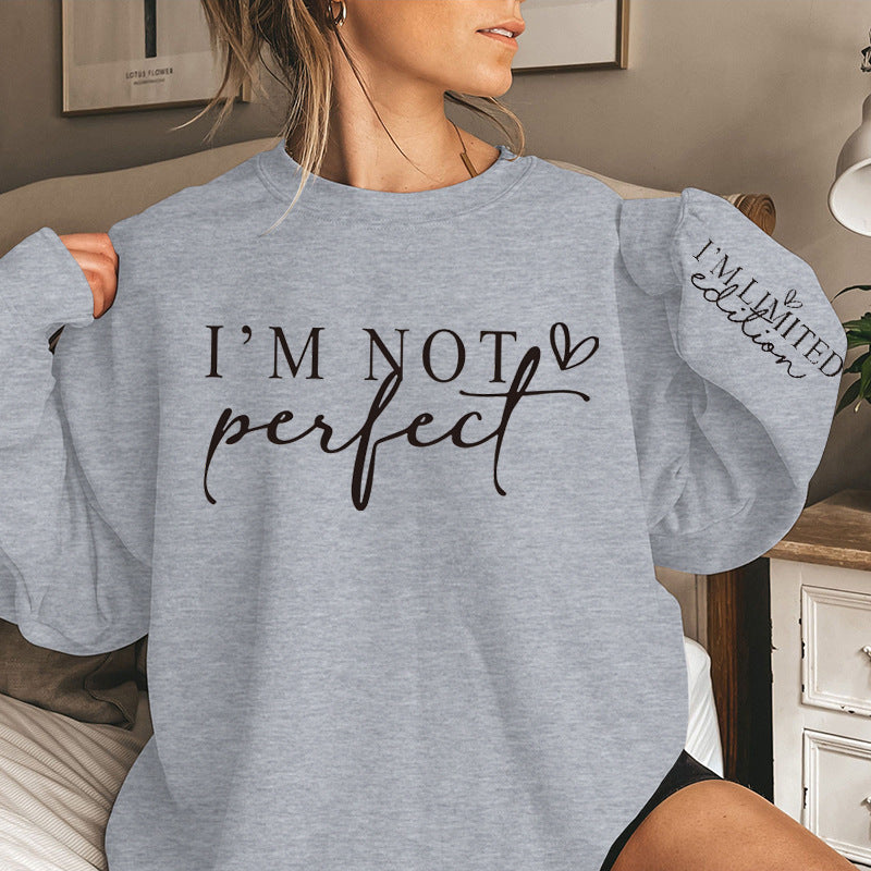 Damen Oversized Pullover mit Aufdruck Limited Edition