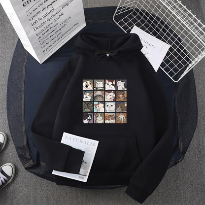Damen Sweatshirt Tier-Motiv Norvielle