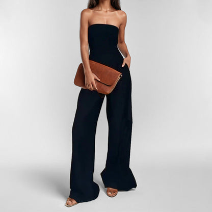 Damen Abendkleid Strapless Mit Taschen Norvielle