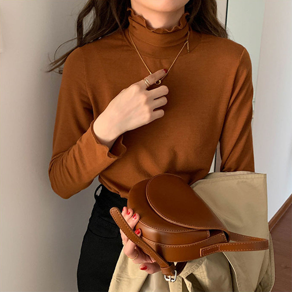 Damen Langarm Rollkragenpullover Norvielle