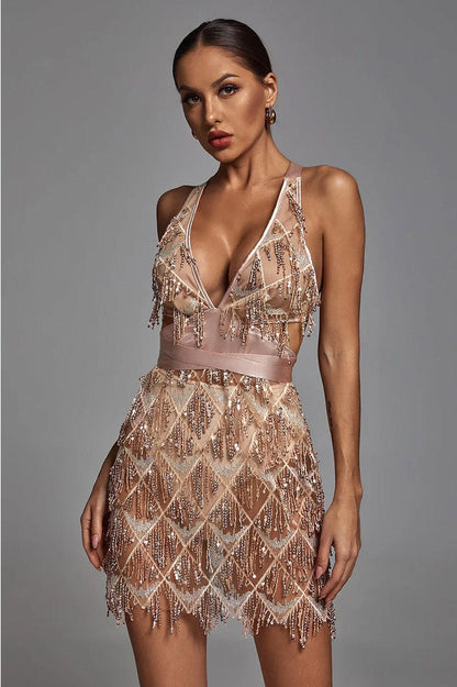 Damen Paillettenkleid Funktionskleid Norvielle