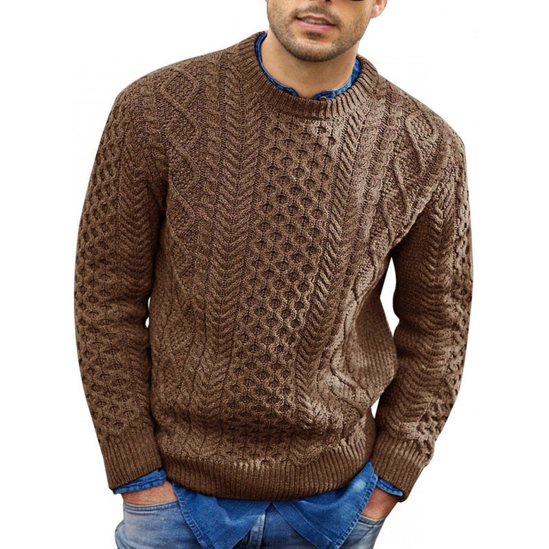 Herren Strickpullover Rundhals Frühling