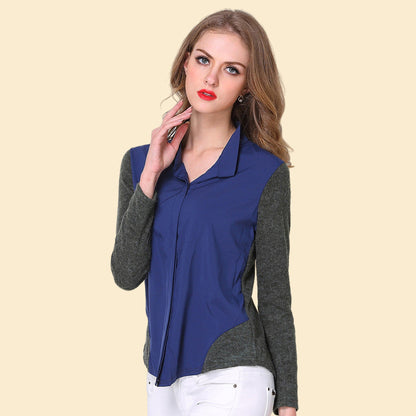 Damen Langarmshirt Sportlich Mit Seitentaschen Norvielle
