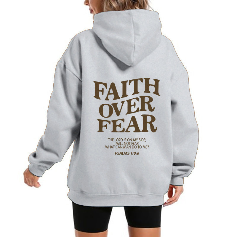 Damen Kapuzensweater Bequem Motivierender Schriftzug Norvielle