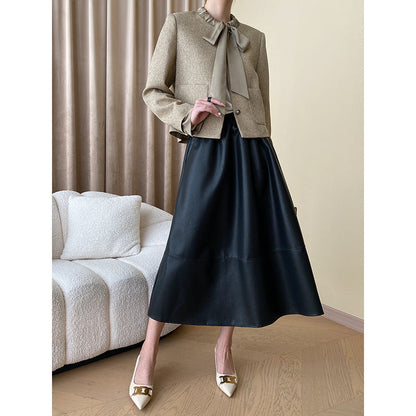 Damen Jacke Dekorativer Kragen Druckknopf Norvielle