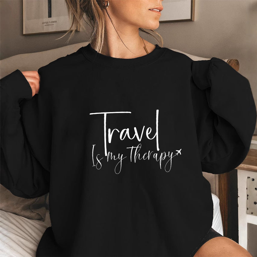 Damen Sweatshirt Puffärmel Statementaufschrift Norvielle