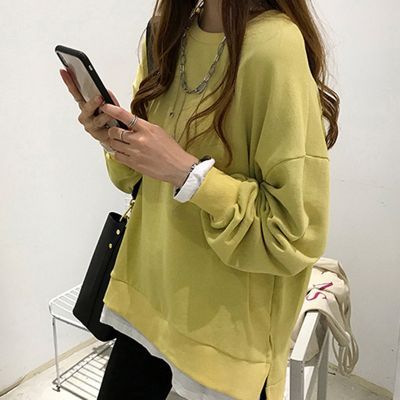 Damen Sweatshirt Weit Schnitt Modern Bequem