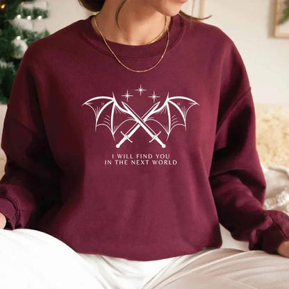 Damen Sweatshirt Grafikdesign Norvielle Weiss
