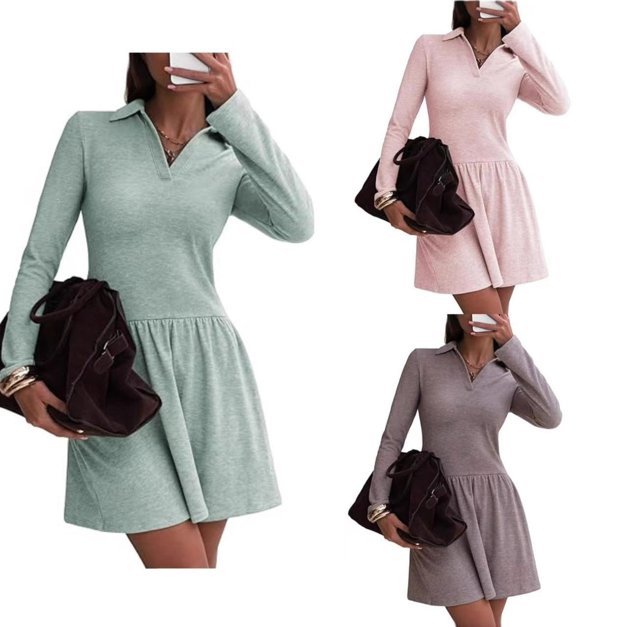 Damen Sportliches Polo-Kleid - Norvielle