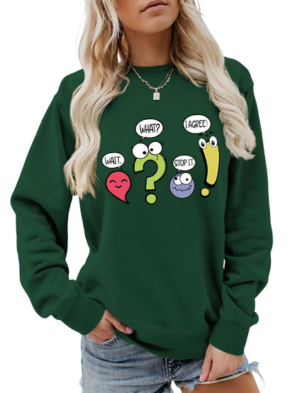 Damen Pullover Lässig Humorvolles Motiv Norvielle