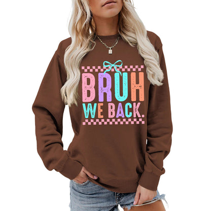 Damen Sweatshirt Bequem Fröhlicher Druck Norvielle