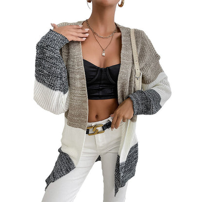 Damen Strickjacke Farbverlauf Lässiger Schnitt Norvielle