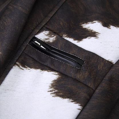 Damen Kunstlederjacke Exotisches Tierdesign