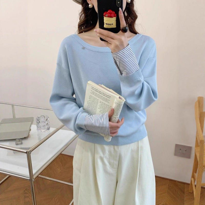 Damen Pullover Lässig Abnehmbarer Innenarm Norvielle