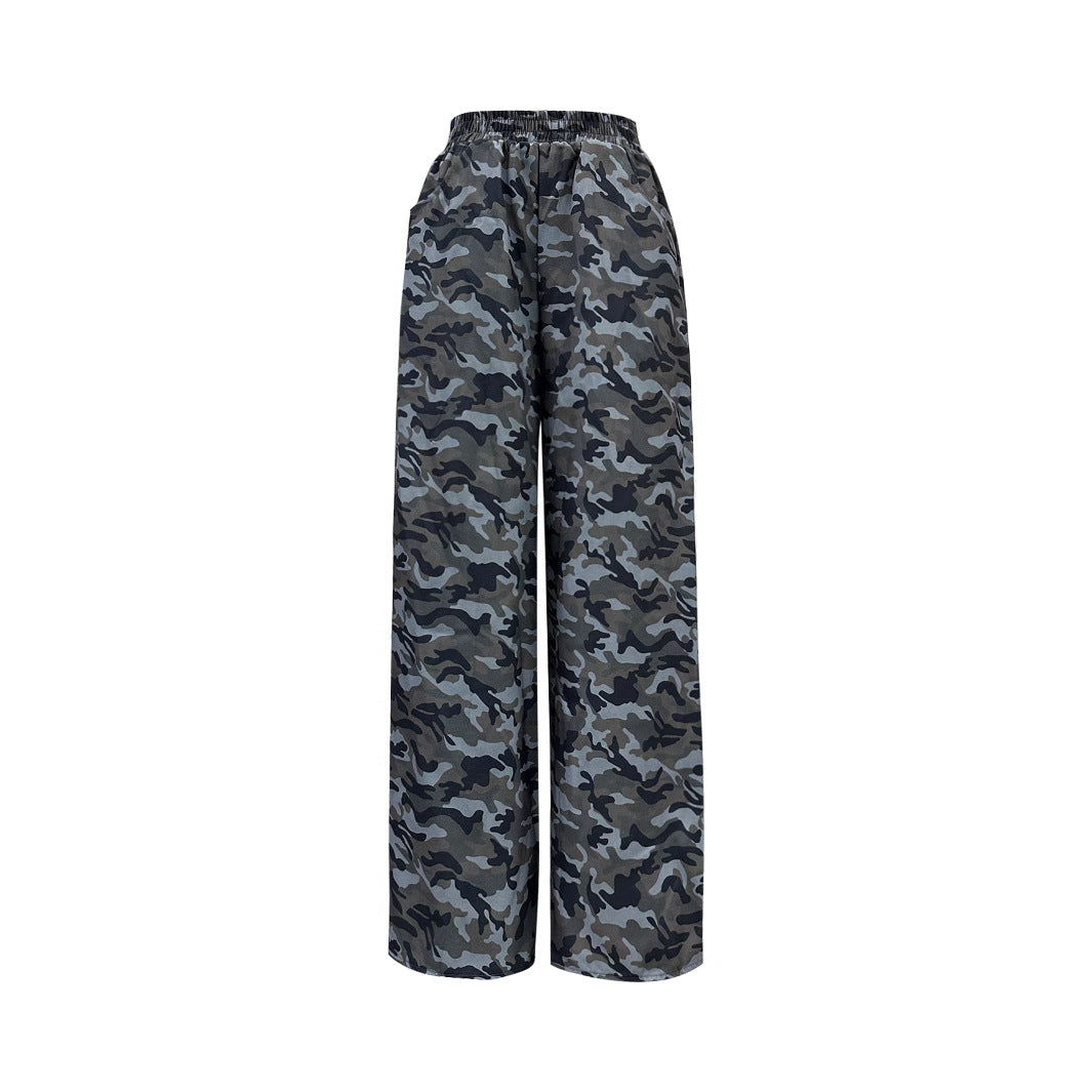 Damen Cargo-Hose Camouflage-Print Norvielle
