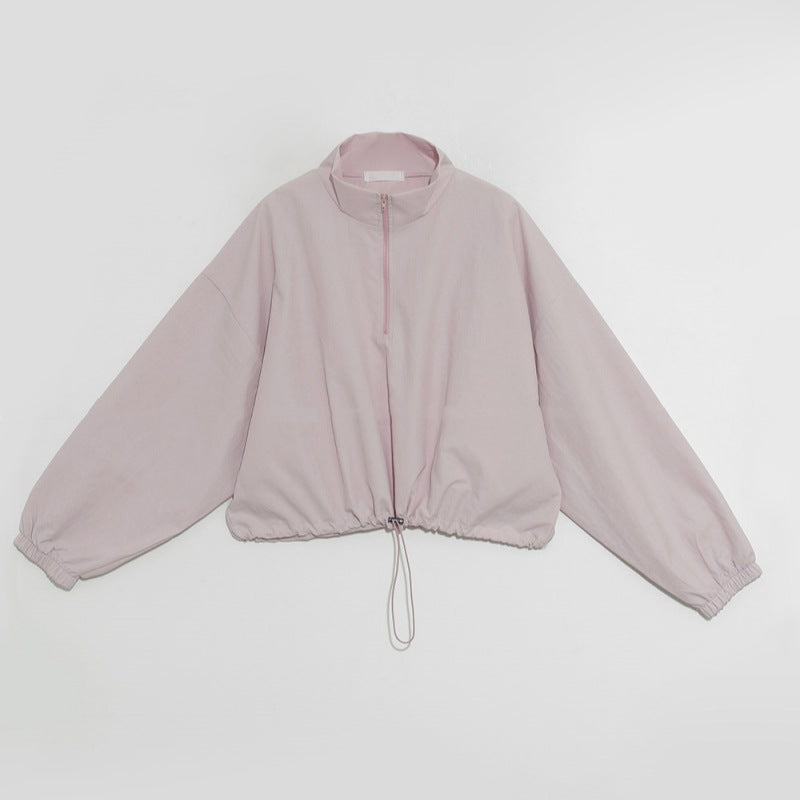 Damen Übergangsjacke mit hohem Kragen und Kordelzug Norvielle