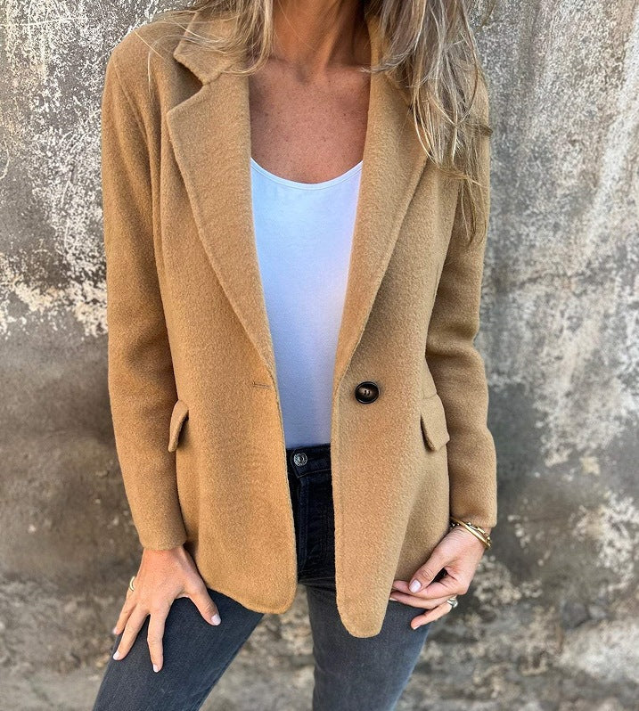 Damen Blazerjacke Weiches Fleece Norvielle