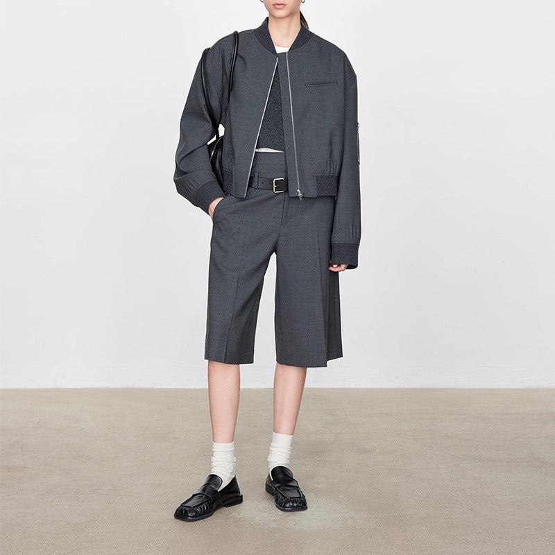 Damen Kurzjacke Weit Modisch Lässig Norvielle