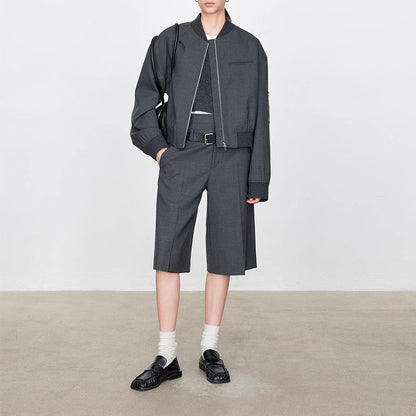 Damen Kurzjacke Weit Modisch Lässig Norvielle