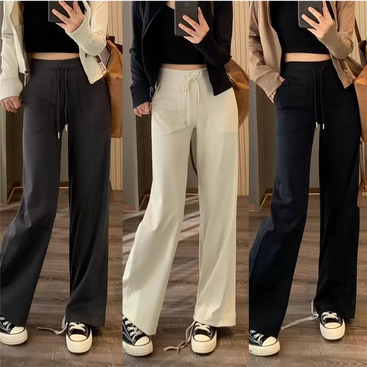Damen Loungehose Weite Norvielle Elegante - Norvielle