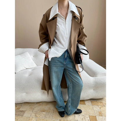 Damen Trenchcoat Elegantes Design Norvielle