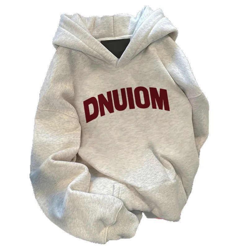 Damen Kapuzenpullover Großer Schriftzug Norvielle