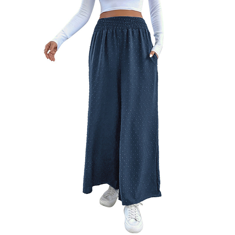 Damen Weite Hosen Elastischer Bund Norvielle