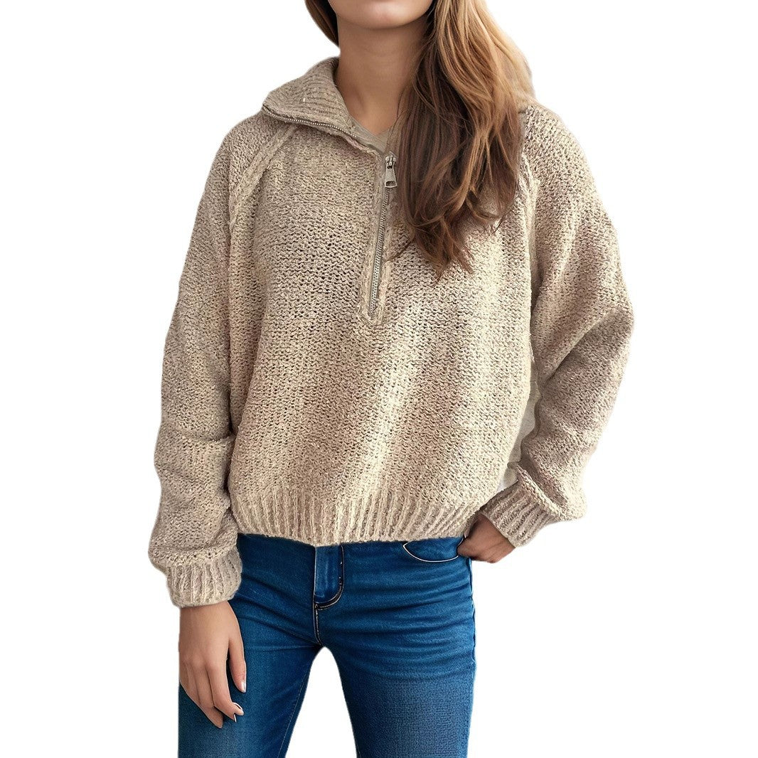 Damen Strickpullover Oversized Ärmel Norvielle