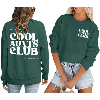 Damen Sweatshirt Club-Motiv Norvielle Baumwolle